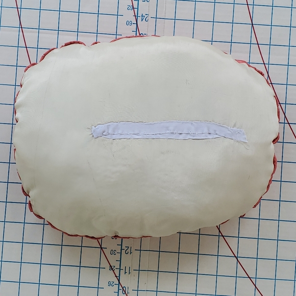 Crewel Needlepoint Embroidered Pillow Faberge Egg Floral 14"x10" Cottagecore - Picture 5 of 5